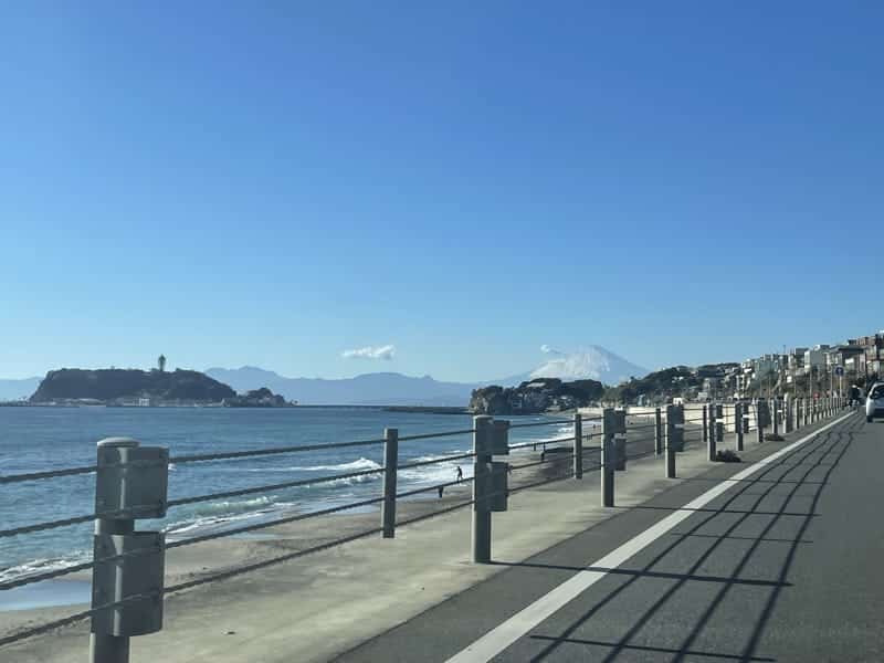 江ノ島と富士山